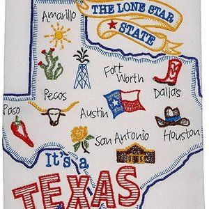 𝅺kay Dee Designs ST Thing Texas EMB F/S Dish Towel, 17.5 x 28, Various